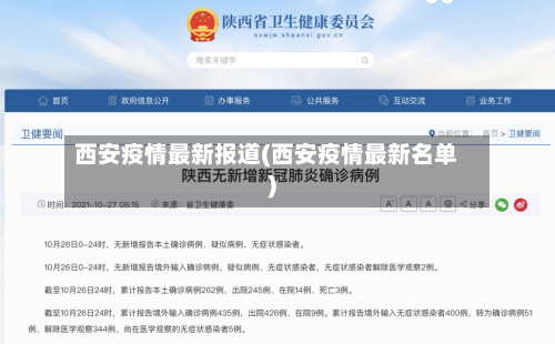 西安疫情最新报道(西安疫情最新名单)-第2张图片
