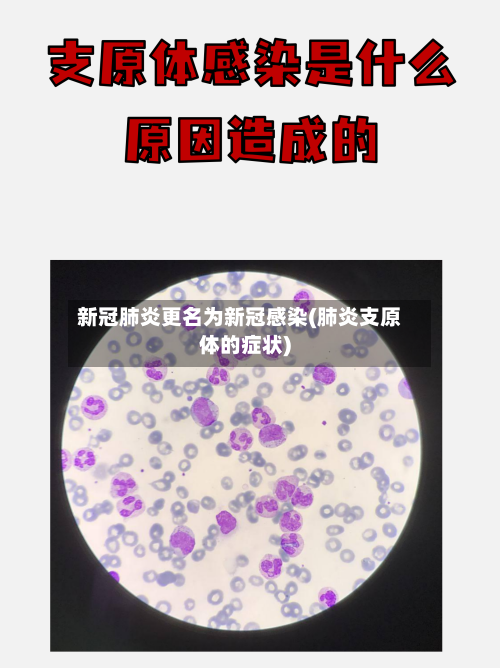 新冠肺炎更名为新冠感染(肺炎支原体的症状)