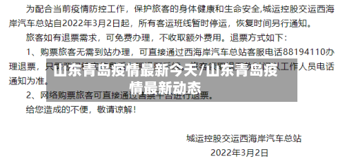 山东青岛疫情最新今天/山东青岛疫情最新动态-第3张图片