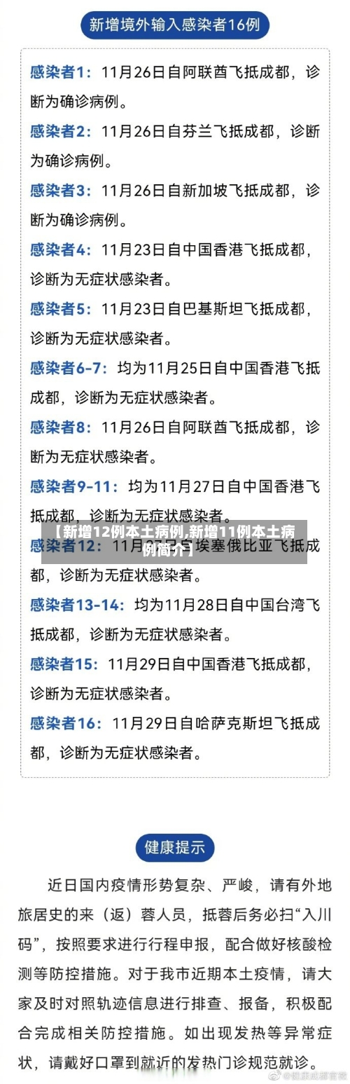【新增12例本土病例,新增11例本土病例简介】-第3张图片