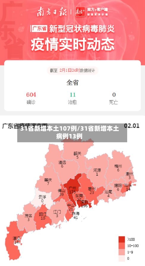 31省新增本土107例/31省新增本土病例13例