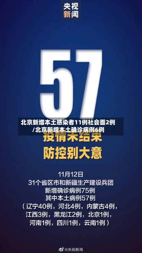 北京新增本土感染者11例社会面2例/北京新增本土确诊病例6例