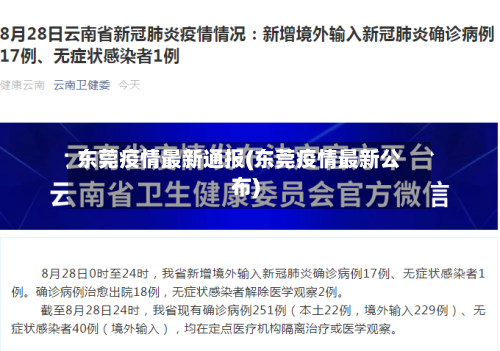 东莞疫情最新通报(东莞疫情最新公布)