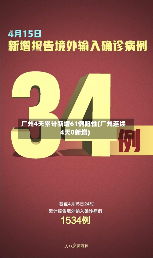 广州4天累计新增61例阳性(广州连续4天0新增)