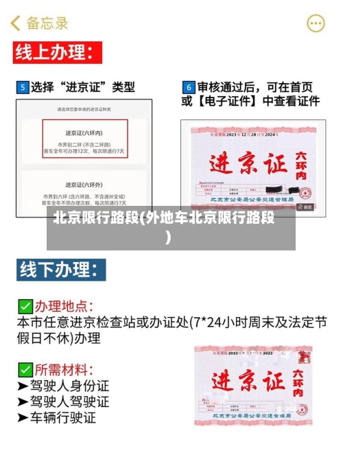 北京限行路段(外地车北京限行路段)