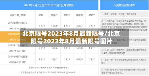 北京限号2023年8月最新限号/北京限号2023年8月最新限号图片