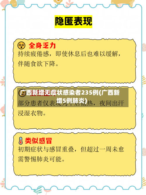 广西新增无症状感染者235例(广西新增5例肺炎)-第2张图片