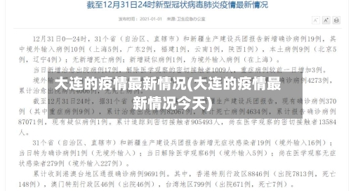 大连的疫情最新情况(大连的疫情最新情况今天)-第2张图片
