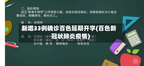 新增33例确诊百色延期开学(百色新冠状肺炎疫情)-第2张图片