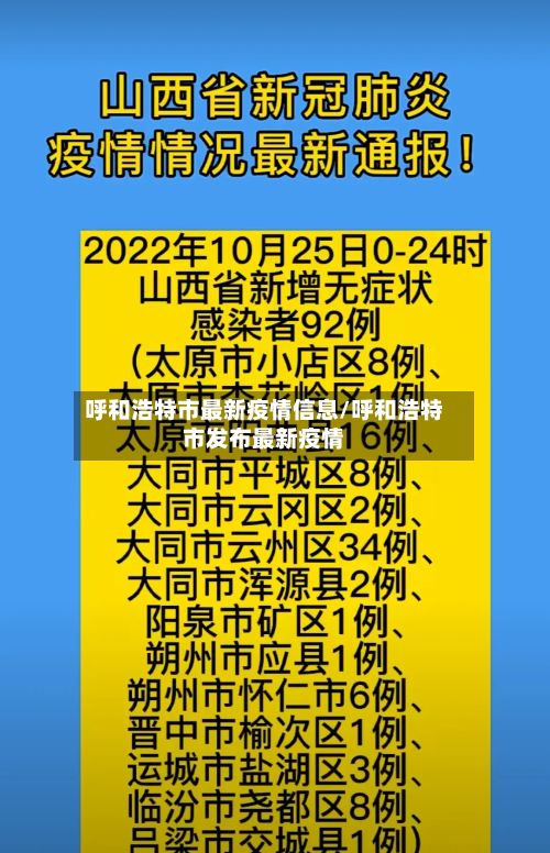 呼和浩特市最新疫情信息/呼和浩特市发布最新疫情-第2张图片