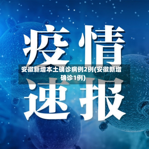 安徽新增本土确诊病例2例(安徽新增确诊1例)-第3张图片