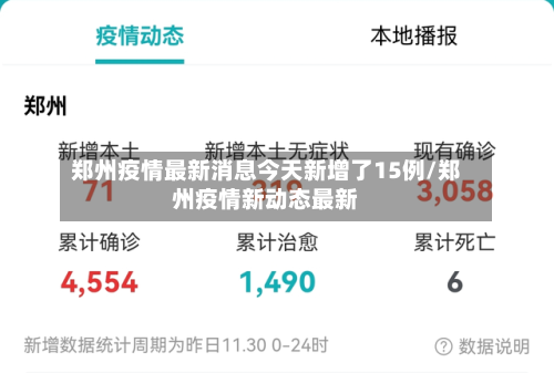 郑州疫情最新消息今天新增了15例/郑州疫情新动态最新