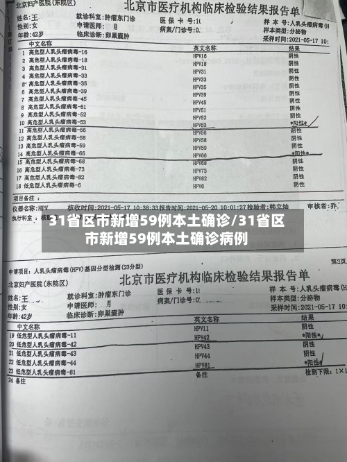 31省区市新增59例本土确诊/31省区市新增59例本土确诊病例