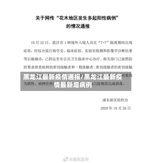 黑龙江最新疫情通报/黑龙江最新疫情最新增病例-第2张图片