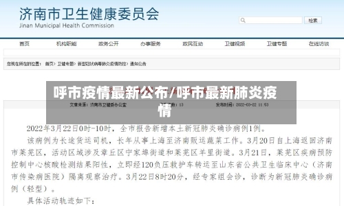 呼市疫情最新公布/呼市最新肺炎疫情-第2张图片