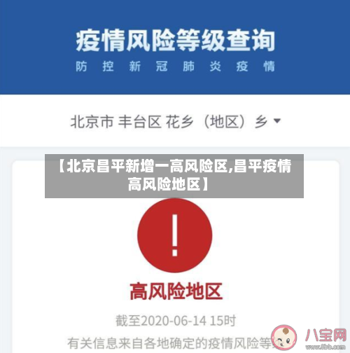 【北京昌平新增一高风险区,昌平疫情高风险地区】-第3张图片