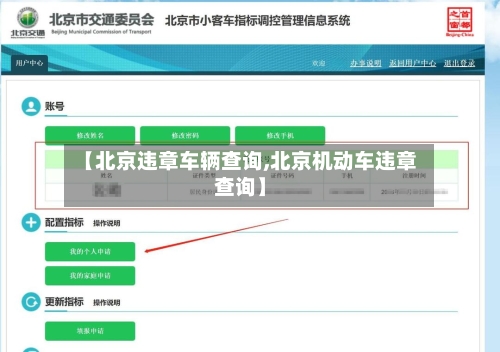 【北京违章车辆查询,北京机动车违章查询】