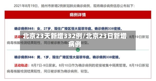 北京23天新增332例/北京23日新增病例-第2张图片