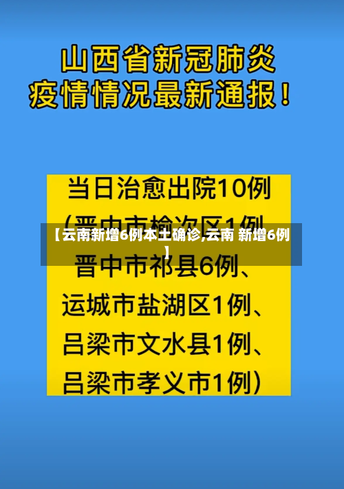 【云南新增6例本土确诊,云南 新增6例】-第3张图片