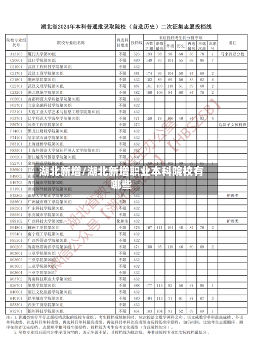 湖北新增/湖北新增职业本科院校有哪些