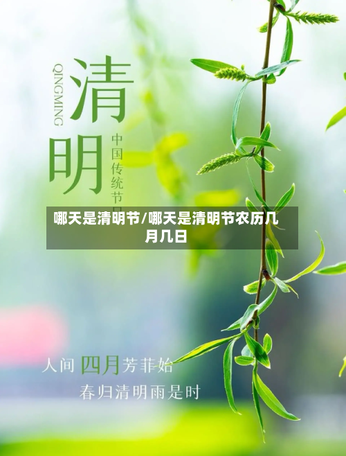 哪天是清明节/哪天是清明节农历几月几日
