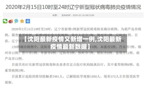 【沈阳最新疫情又新增一例,沈阳最新疫情最新数据】-第2张图片