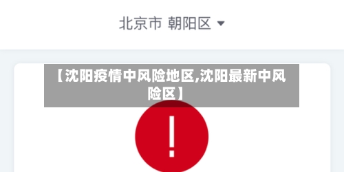 【沈阳疫情中风险地区,沈阳最新中风险区】-第2张图片