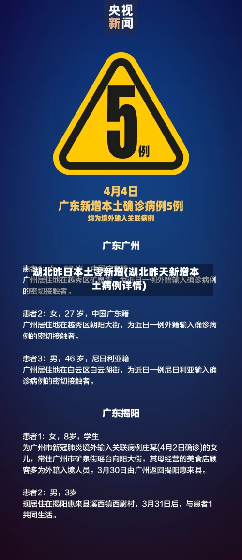 湖北昨日本土零新增(湖北昨天新增本土病例详情)