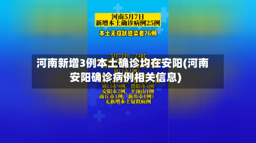 河南新增3例本土确诊均在安阳(河南安阳确诊病例相关信息)-第3张图片