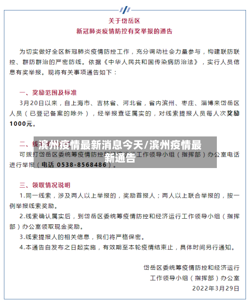 滨州疫情最新消息今天/滨州疫情最新通告-第2张图片