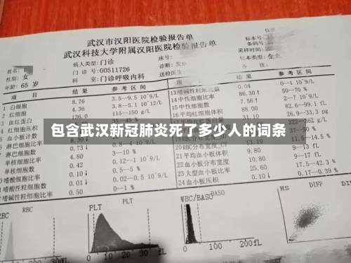 包含武汉新冠肺炎死了多少人的词条-第2张图片