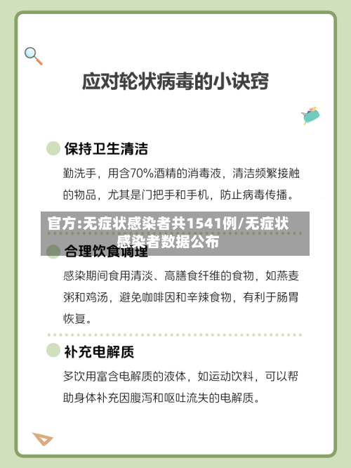官方:无症状感染者共1541例/无症状感染者数据公布-第2张图片