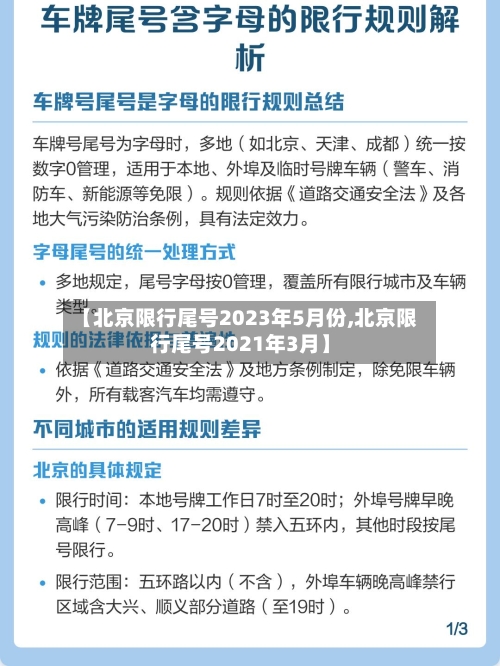【北京限行尾号2023年5月份,北京限行尾号2021年3月】-第3张图片