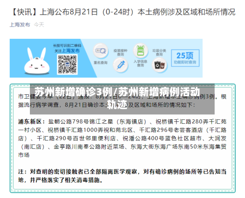 苏州新增确诊3例/苏州新增病例活动轨迹-第3张图片