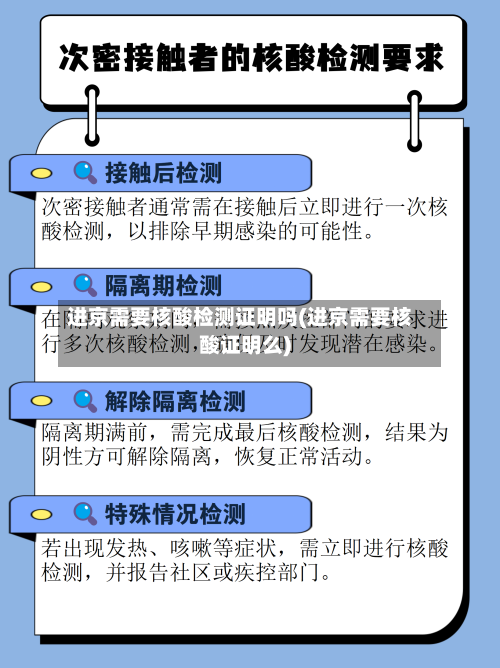 进京需要核酸检测证明吗(进京需要核酸证明么)-第2张图片