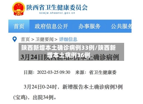 陕西新增本土确诊病例33例/陕西新增本土病例36例-第3张图片