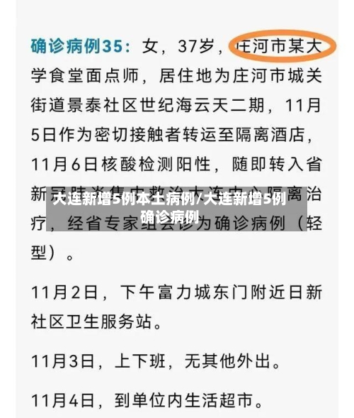 大连新增5例本土病例/大连新增5例确诊病例