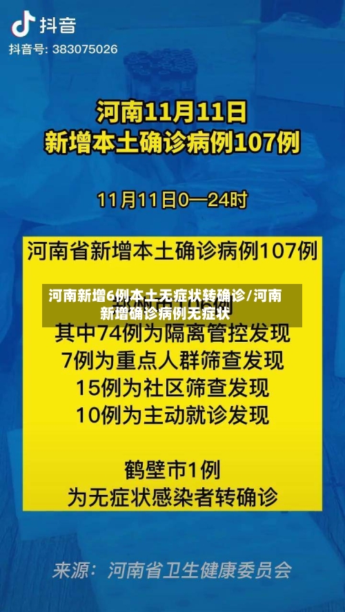 河南新增6例本土无症状转确诊/河南新增确诊病例无症状-第3张图片