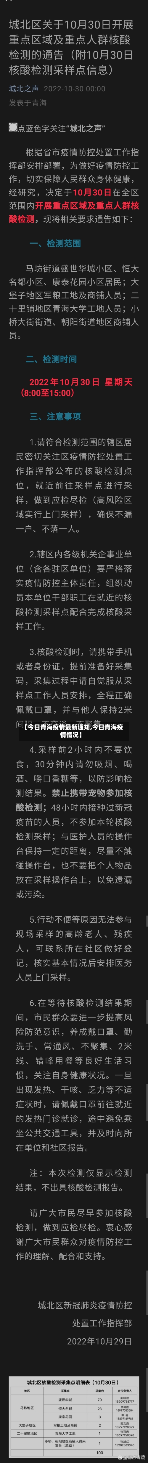 【今日青海疫情最新通知,今日青海疫情情况】