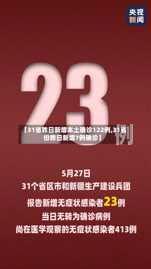 【31省昨日新增本土确诊122例,31省份昨日新增7例确诊】