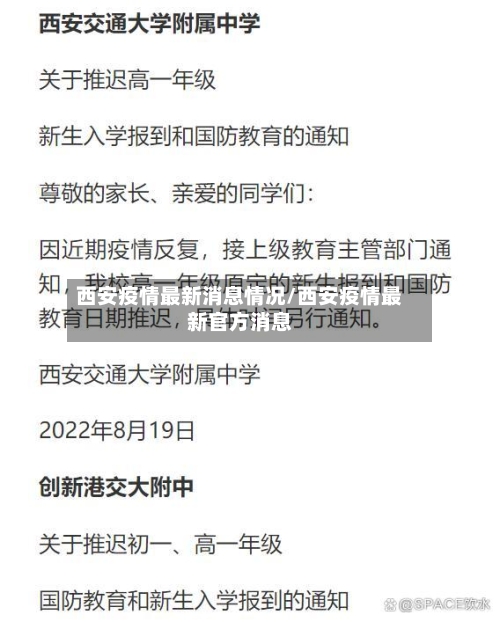 西安疫情最新消息情况/西安疫情最新官方消息-第2张图片