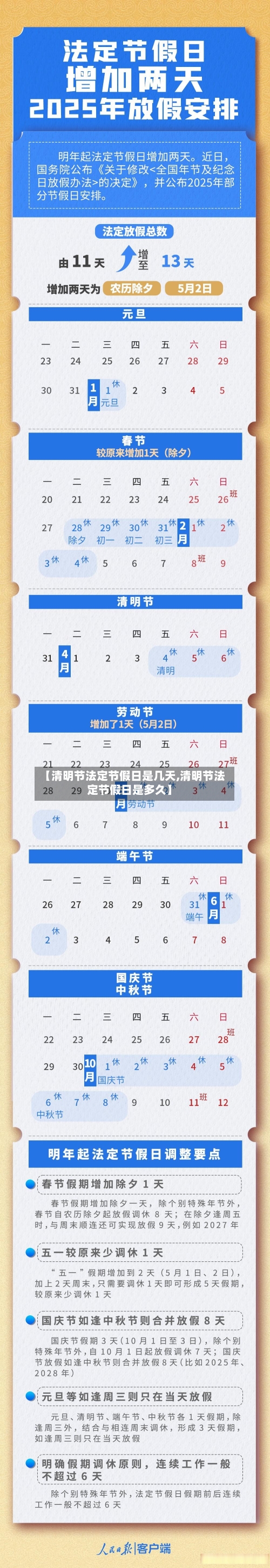 【清明节法定节假日是几天,清明节法定节假日是多久】