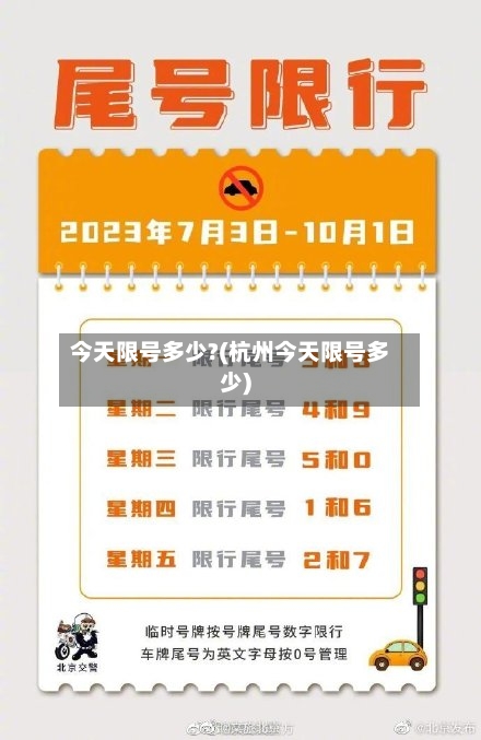 今天限号多少?(杭州今天限号多少)