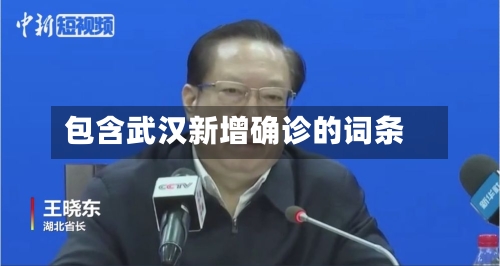 包含武汉新增确诊的词条