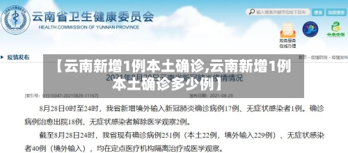 【云南新增1例本土确诊,云南新增1例本土确诊多少例】-第2张图片