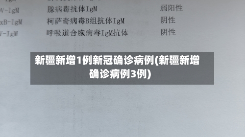 新疆新增1例新冠确诊病例(新疆新增确诊病例3例)-第2张图片