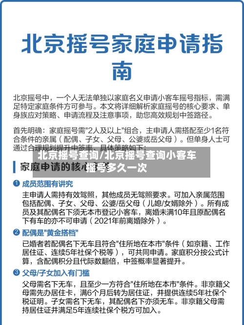北京摇号查询/北京摇号查询小客车摇号多久一次