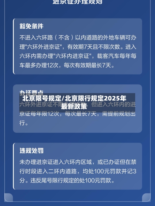 北京限号规定/北京限行规定2025年最新政策-第2张图片