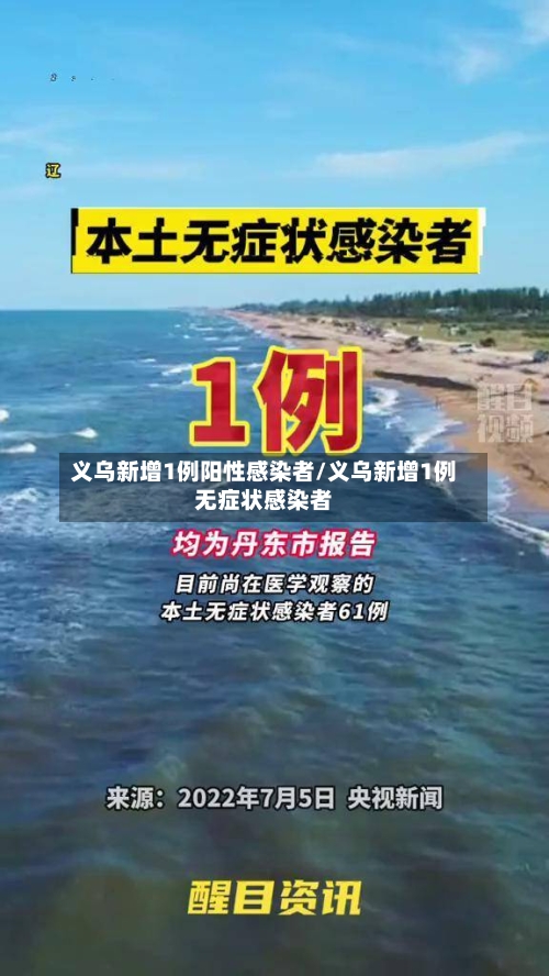 义乌新增1例阳性感染者/义乌新增1例无症状感染者