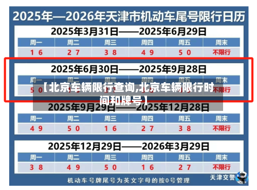 【北京车辆限行查询,北京车辆限行时间和牌号】-第2张图片